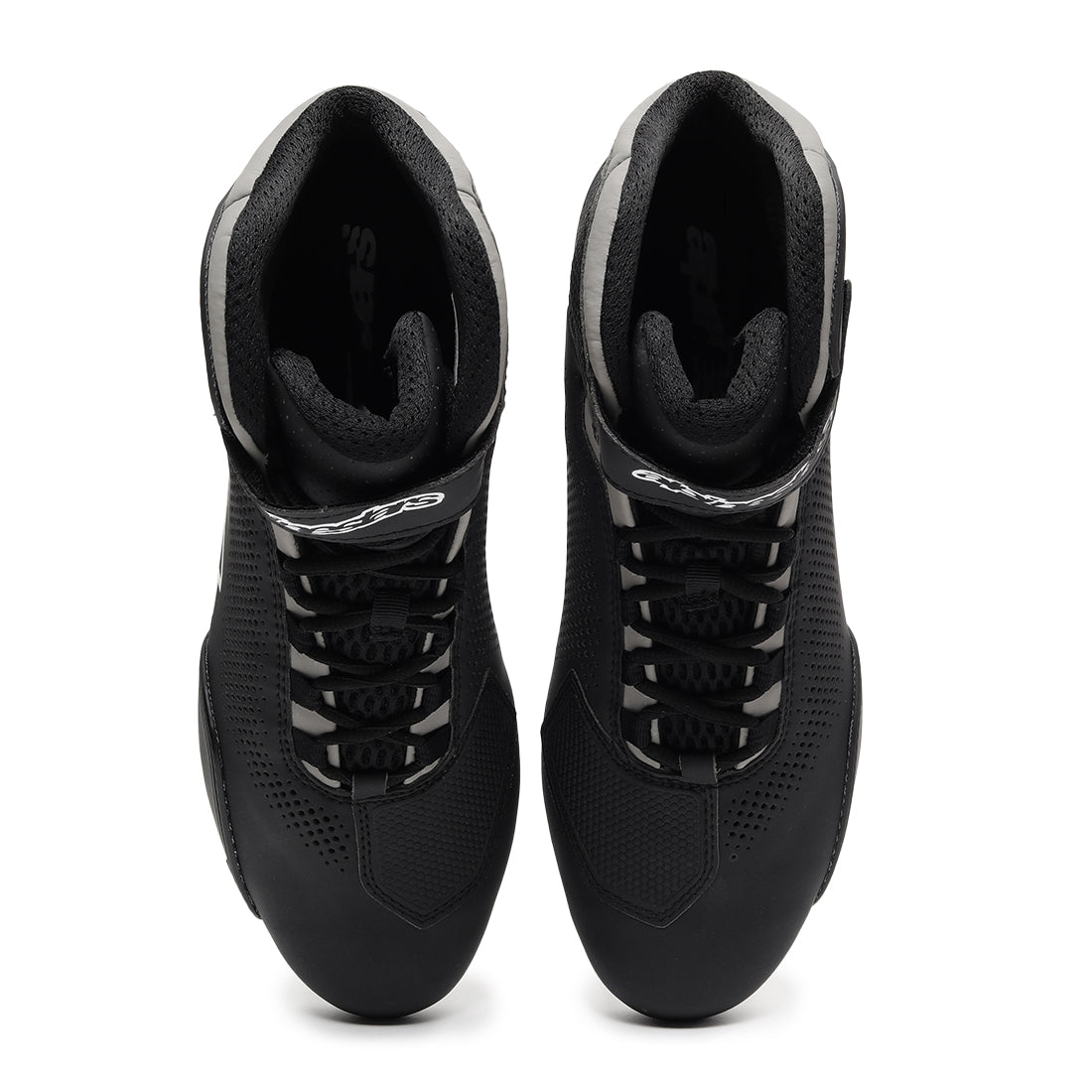 TVS Racing x Alpinestars Riding Shoes for Men, Lightweight Microfiber Upper, Speed Lace Closure, Ankle Protection, Airflow Vents and Road Riding Comfort
